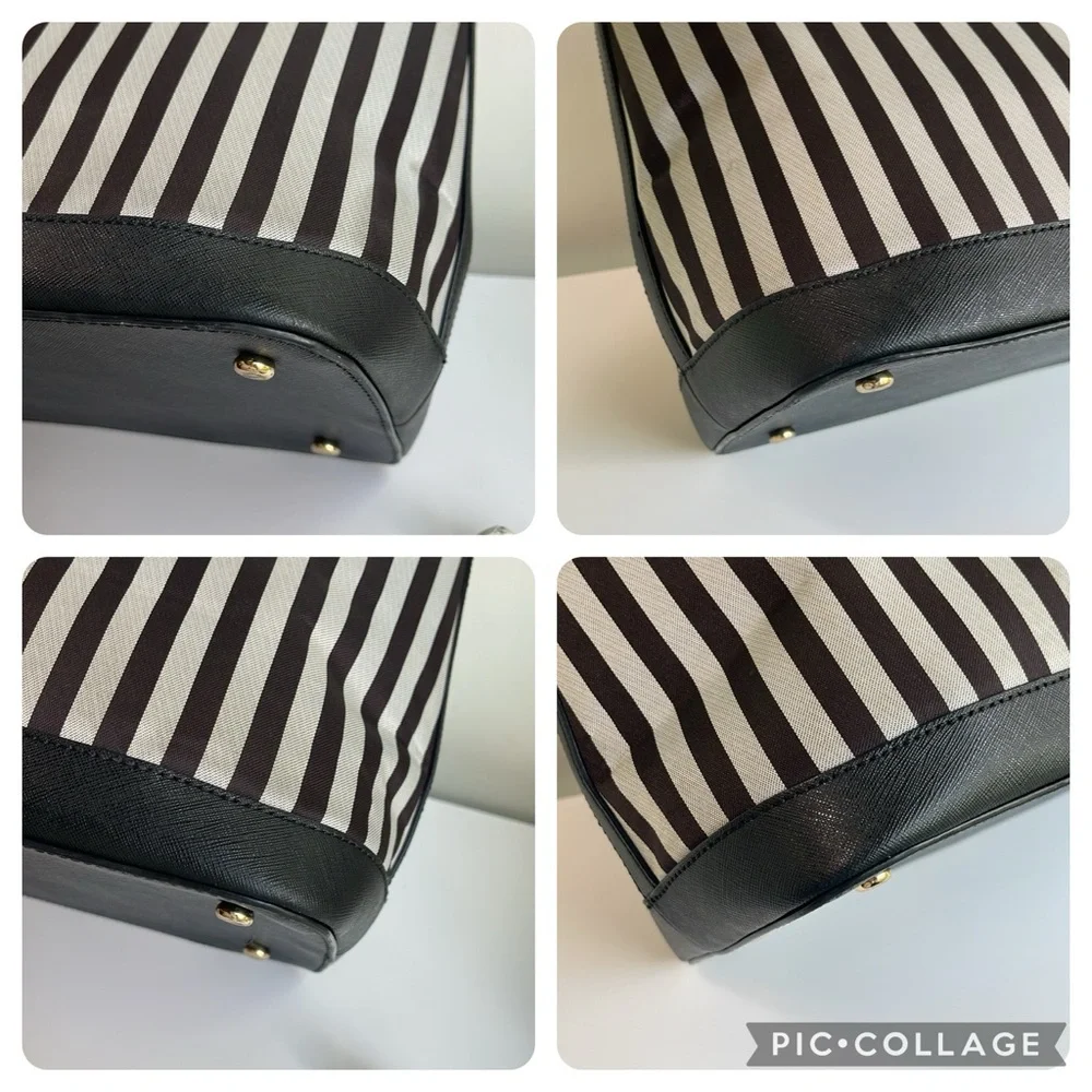 HENRI BENDEL Centennial Stripe Satchel Bag